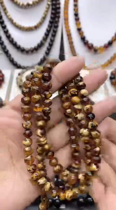 【闪购商品】琥珀颈饰未镶嵌7琥珀