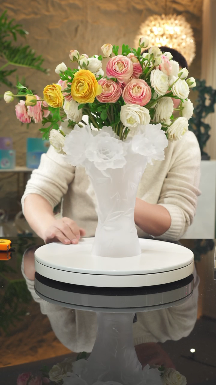 【闪购商品】摆件设计款牡丹花瓶摆件
