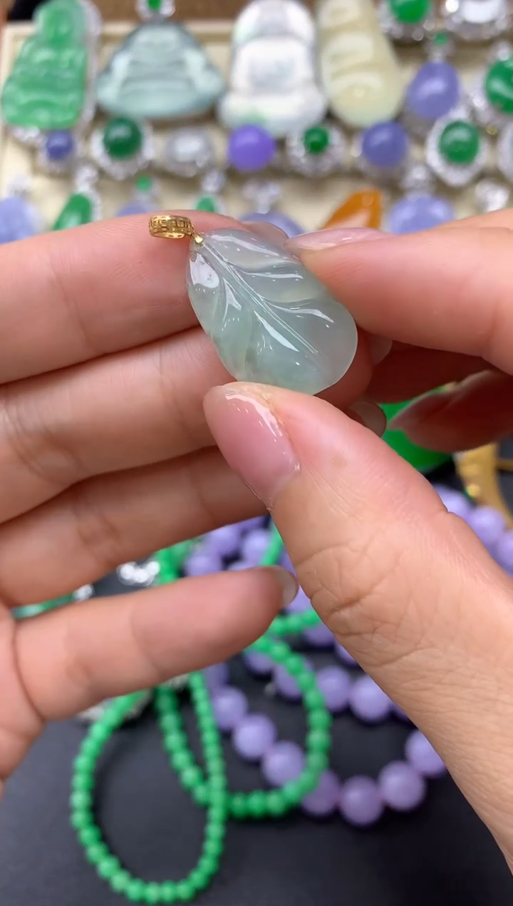 【闪购商品】翡翠颈饰18K金镶嵌228-中国好珍宝