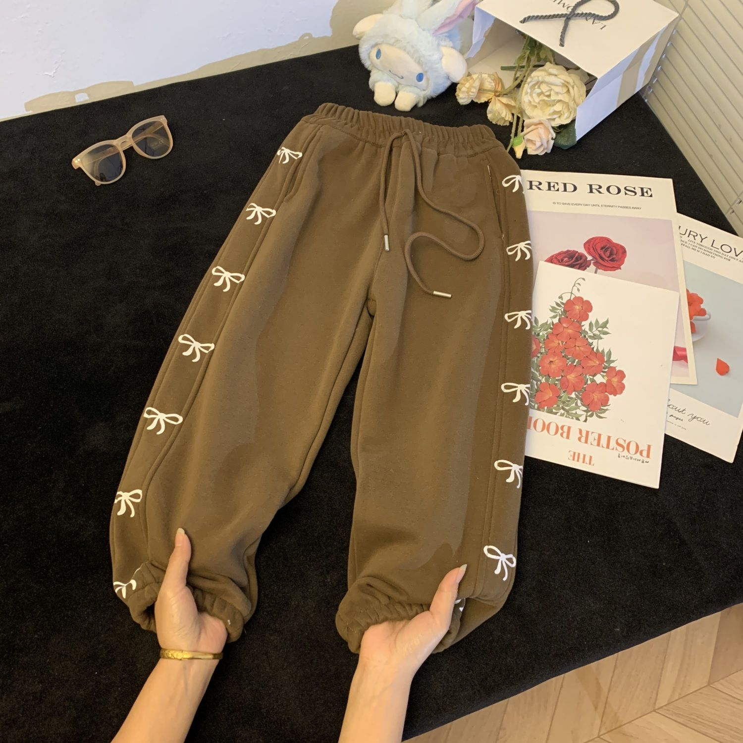 2025新款清场中童儿童加绒裤子