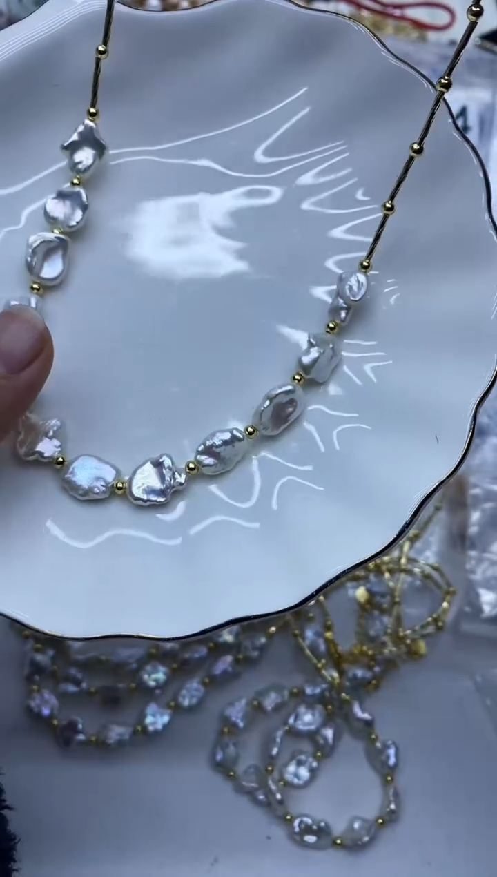 项链未镶嵌淡水珍珠多样性发其一