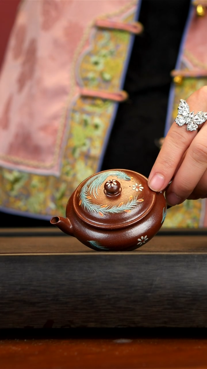 【闪购商品】紫砂茶壶柴烧凤凰汉瓦壶75ml