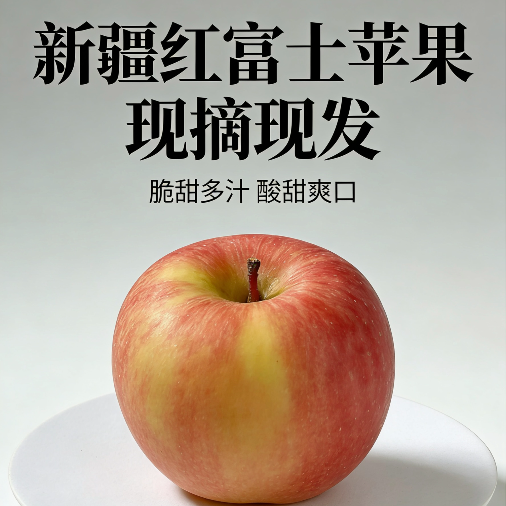 新疆正宗阿克苏红富士新鲜当季脆甜多汁1.8斤装