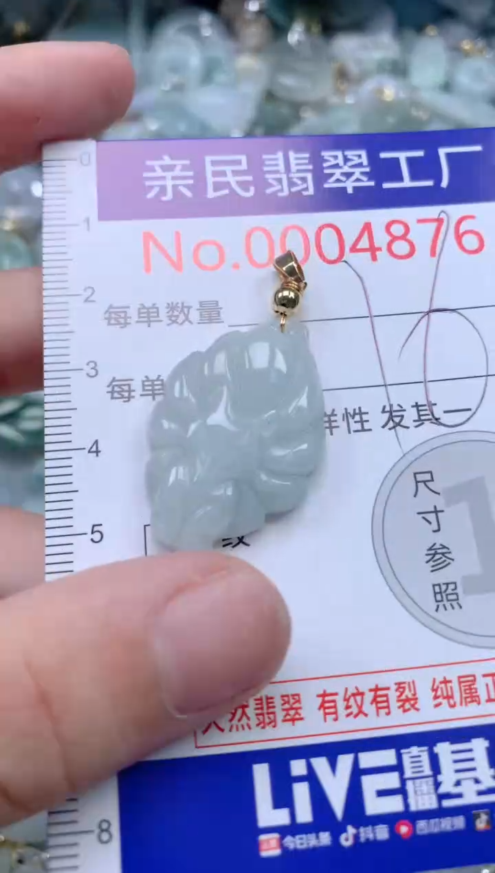 翡翠未镶嵌吊坠(不含链)4876