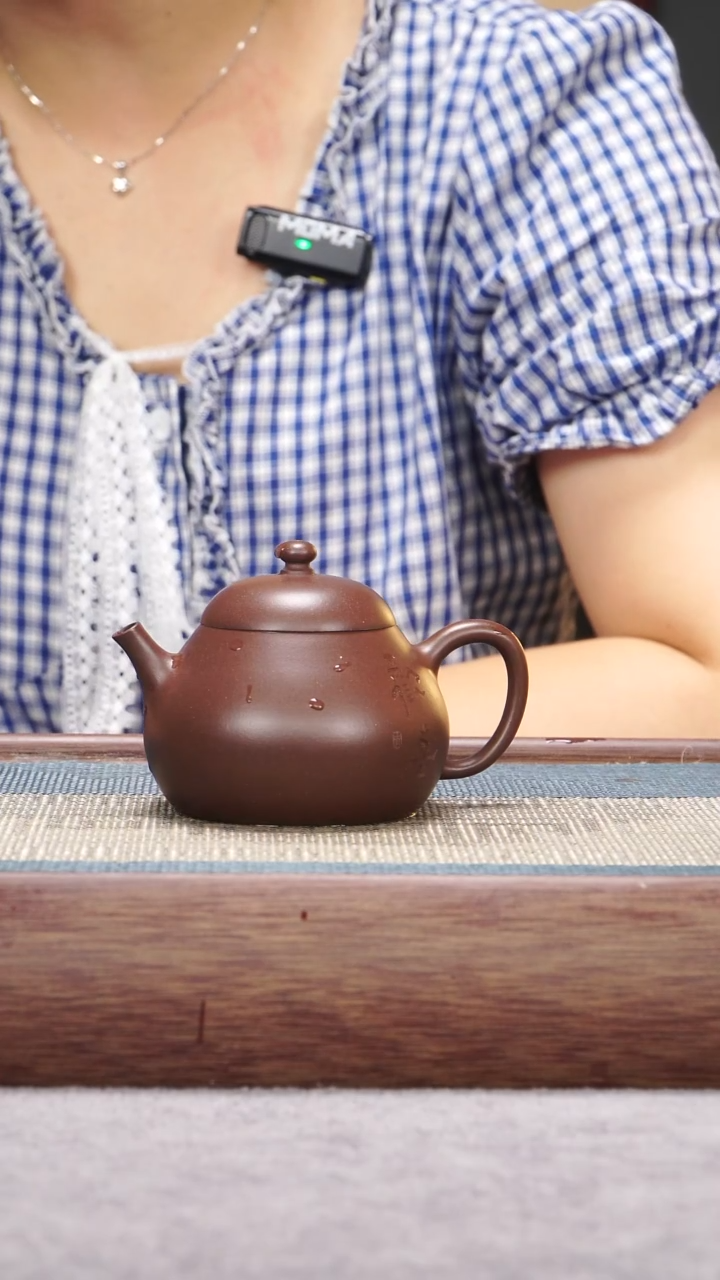 茶壶紫砂底槽青欢喜文旦
