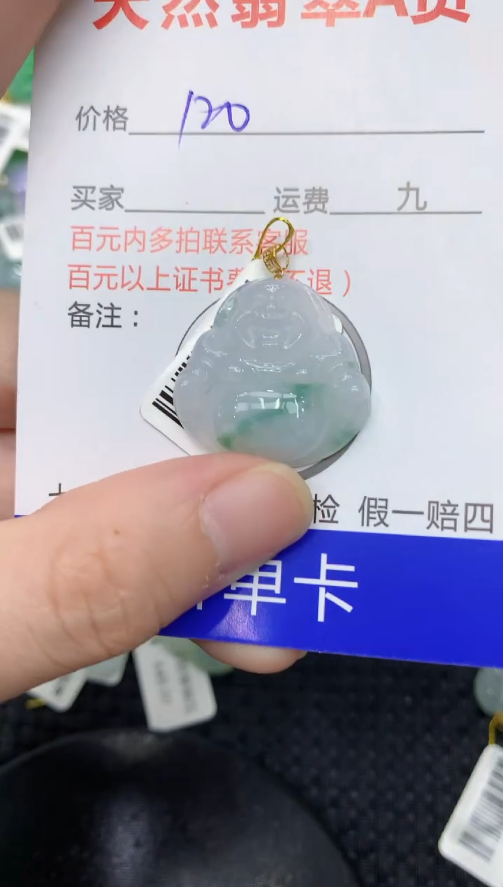 【闪购商品】翡翠颈饰18K金镶嵌11111111111