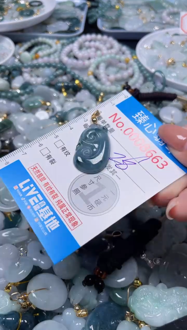 吊坠(不含链)未镶嵌翡翠8663