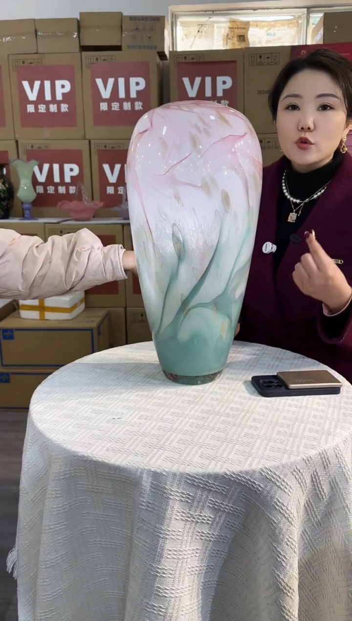 【闪购商品】琉璃泰轩花器J-晚3850公分