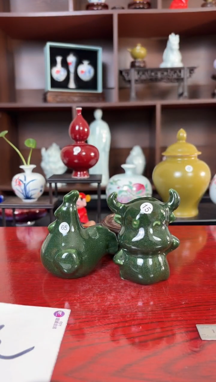 摆件瓷1.2晚微瑕陶瓷摆件65 15