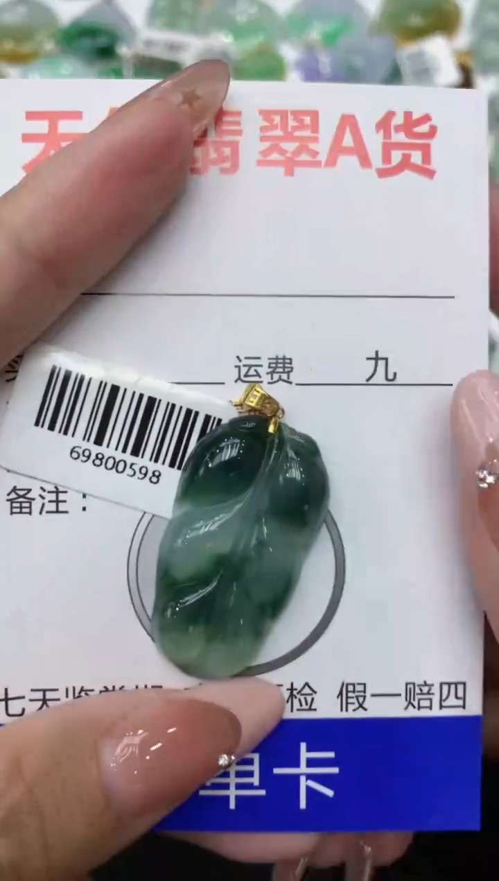 【闪购商品】翡翠颈饰18K金镶嵌111111111