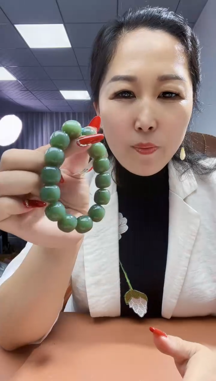 手串未镶嵌和田玉纯天然和田玉新疆2014阿莫尔且末蓝16
