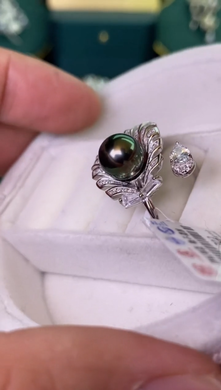 【闪购商品】海水珍珠戒指银S925镶嵌1