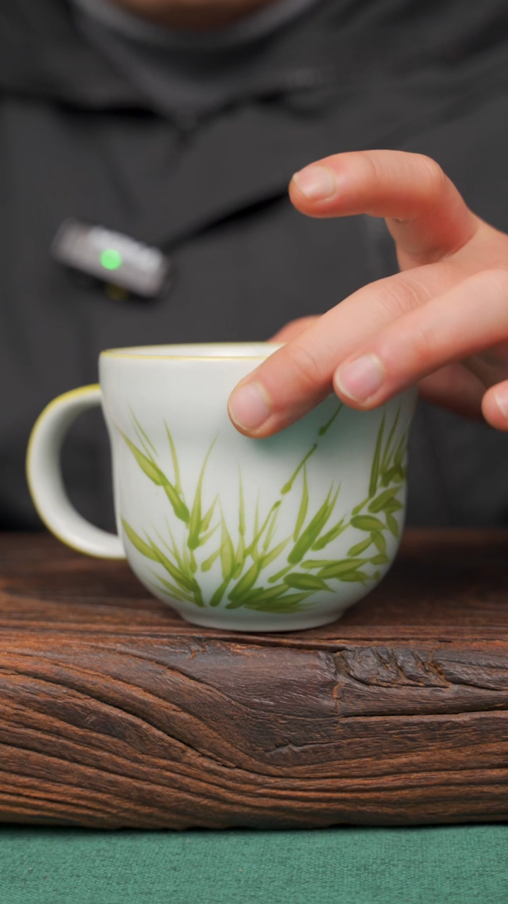 【闪购商品】瓷片76寻一缕瓷香杯釉下手工手绘瓷器