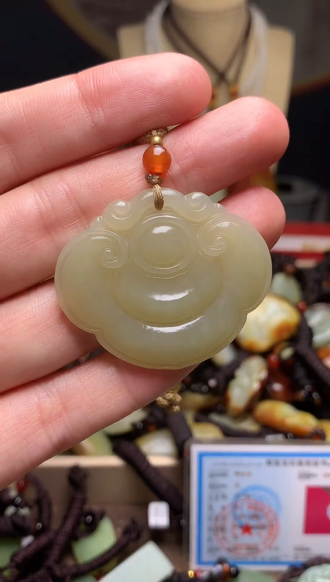 颈饰未镶嵌和田玉新疆料青海料清水和田玉吊坠