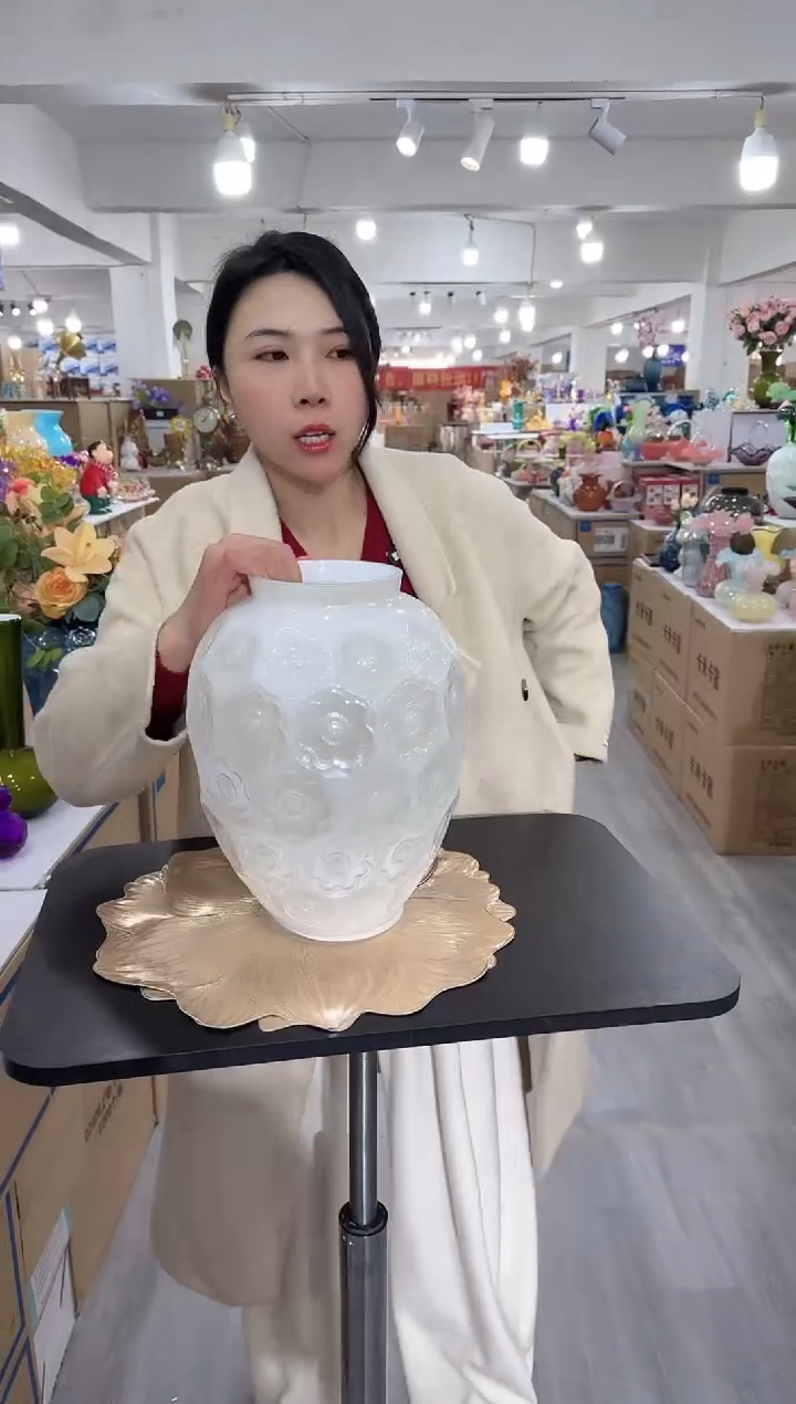 【闪购商品】琉璃瑞鸿花器早H-4