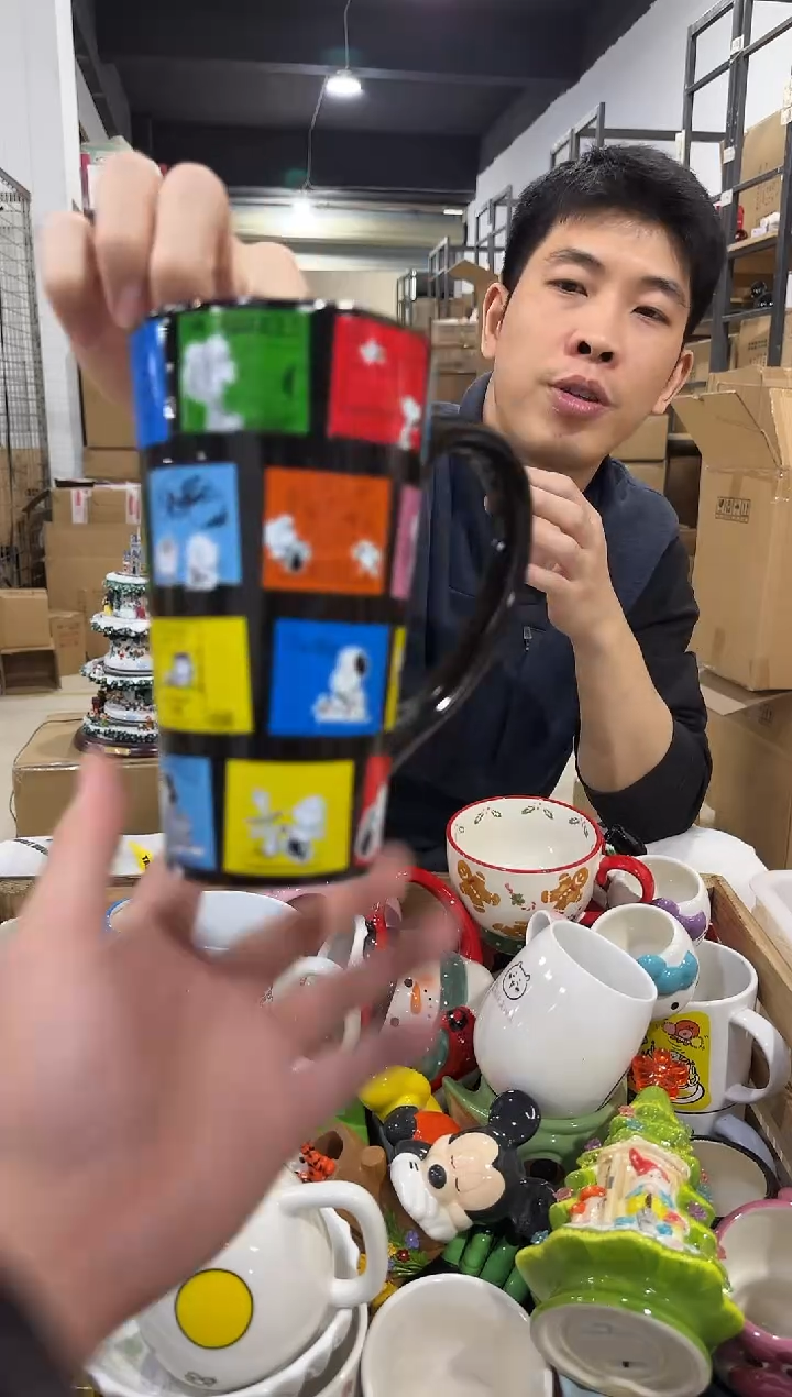 瓷片陶瓷史努比漫画杯