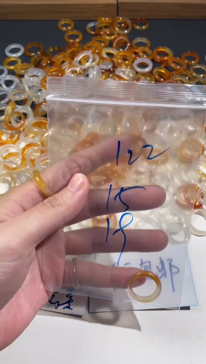 【闪购商品】玛瑙/玉髓戒指未镶嵌122