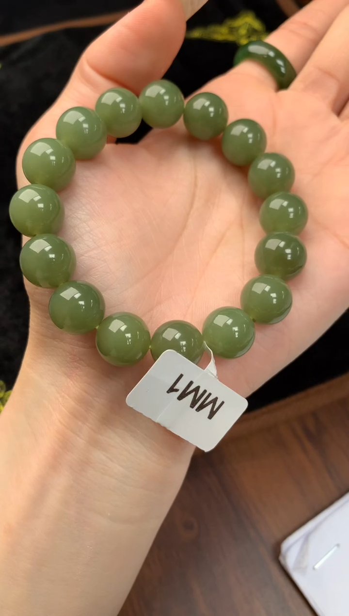 【闪购商品】和田玉手串未镶嵌qh12g多样性发一