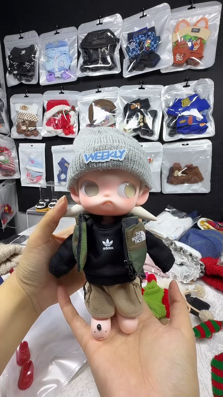 1/8可动人偶娃衣（帽子+外套+卫衣+裤子）全套娃衣