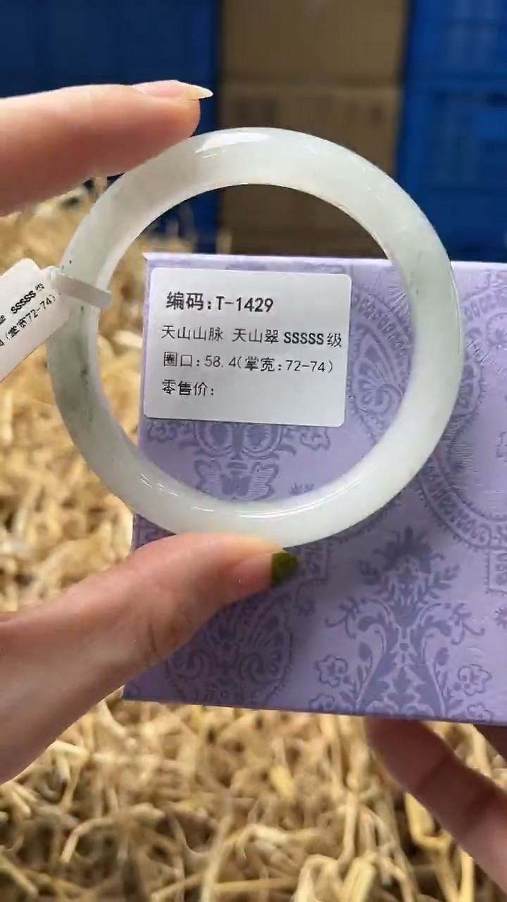 未镶嵌手镯石英质玉T1429