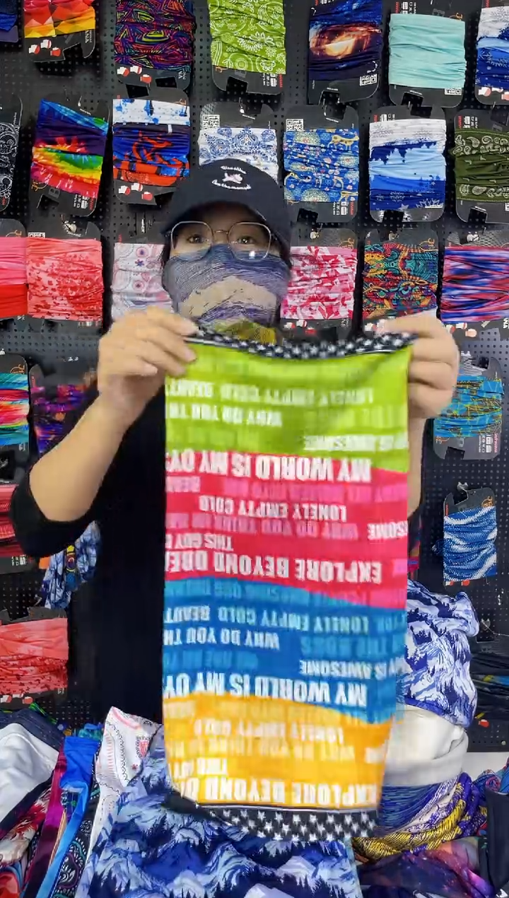 涤纶君*围脖面罩 发带百变魔术巾 孤品高货