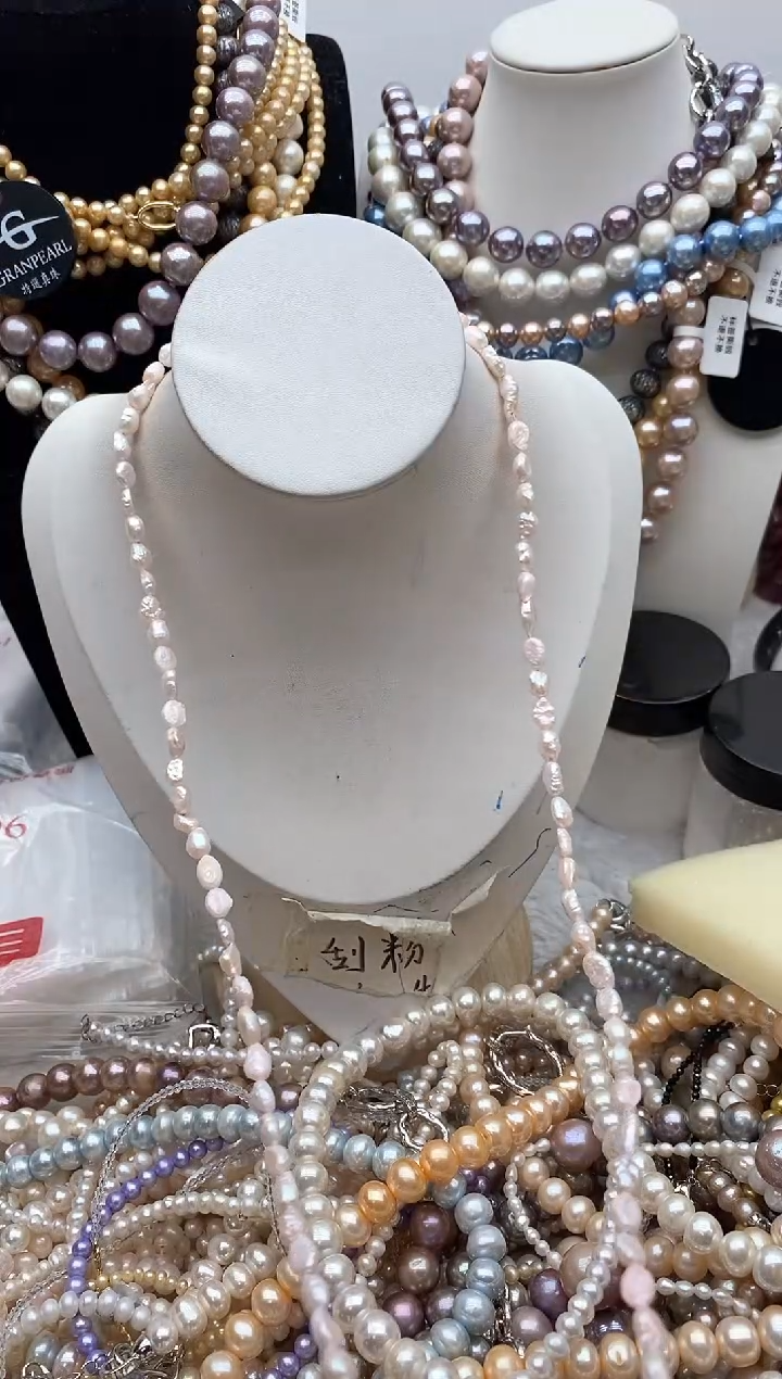 淡水珍珠钛钢颈饰45