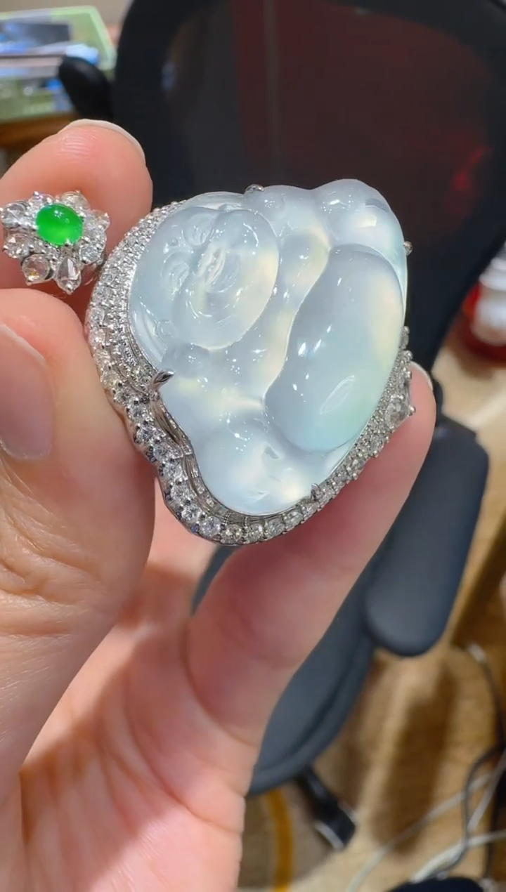 吊坠(不含链)18K金镶嵌翡翠多样性团购发一件