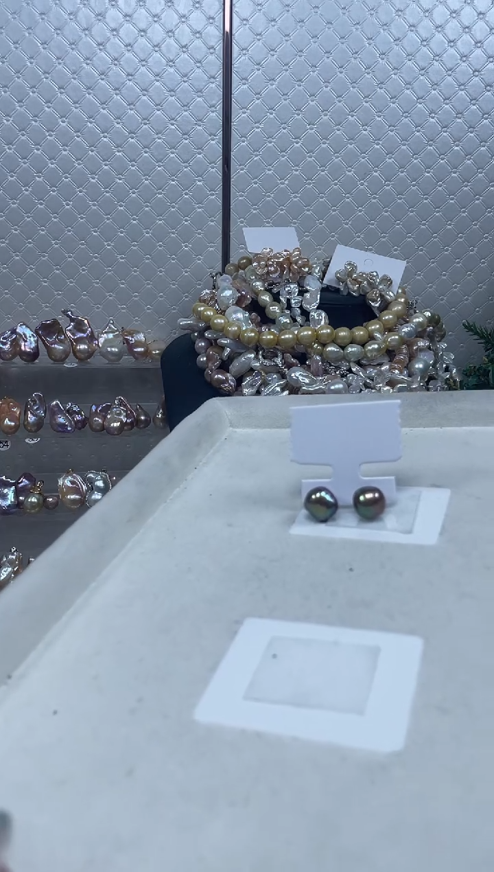 未镶嵌耳饰淡水珍珠往**海【纯恬珍珠】