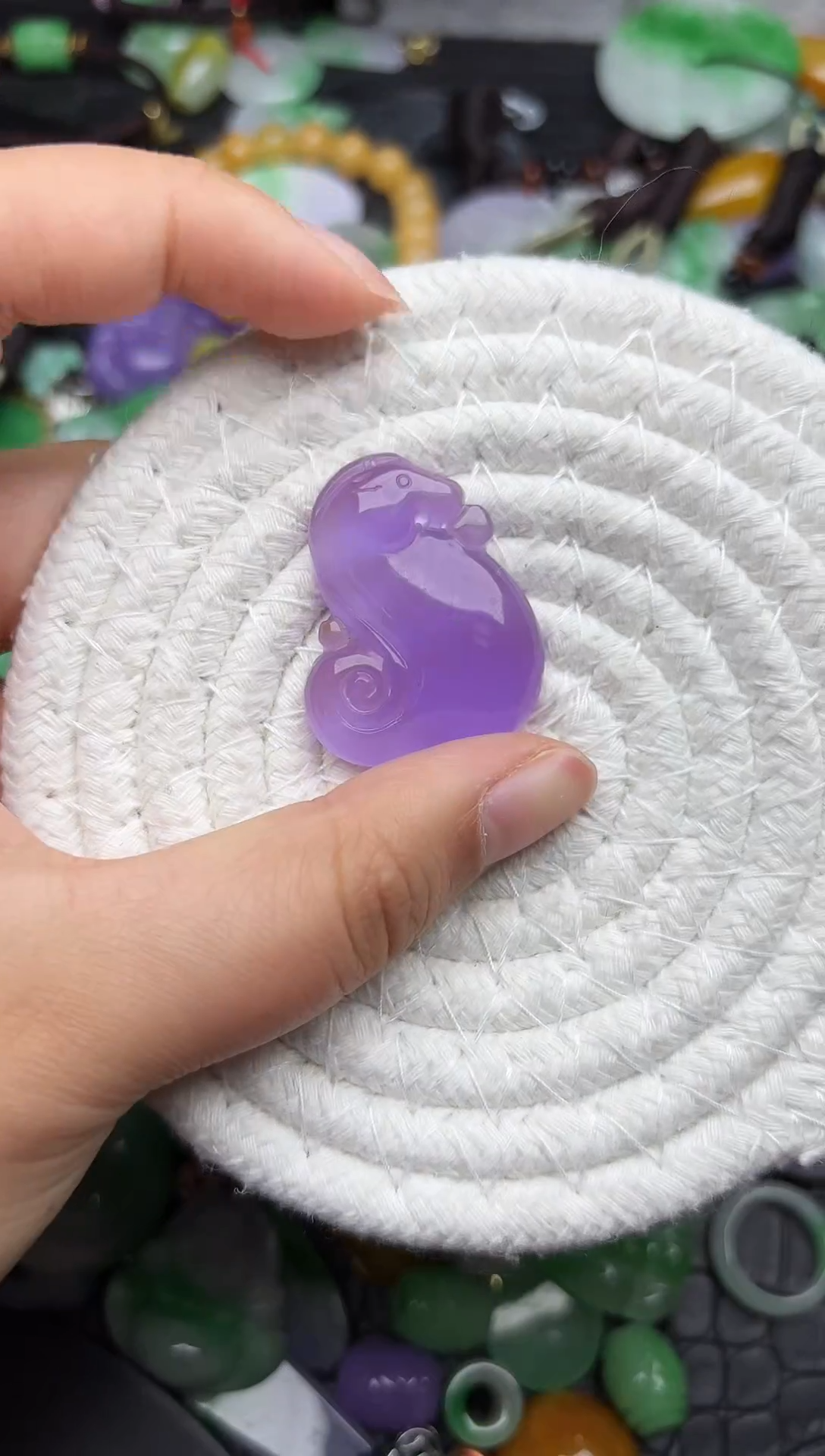 颈饰未镶嵌翡翠缅甸翡翠吊坠