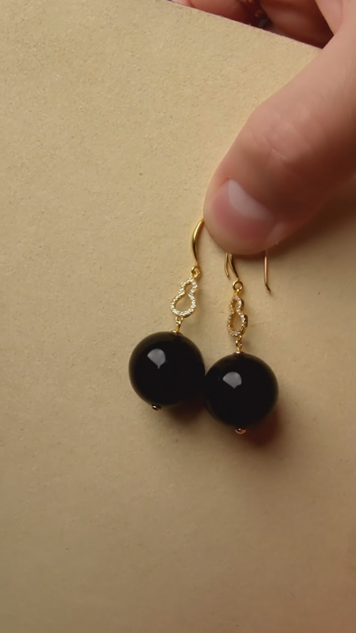 【闪购商品】琥珀颈饰银S925镶嵌17+翳珀耳环