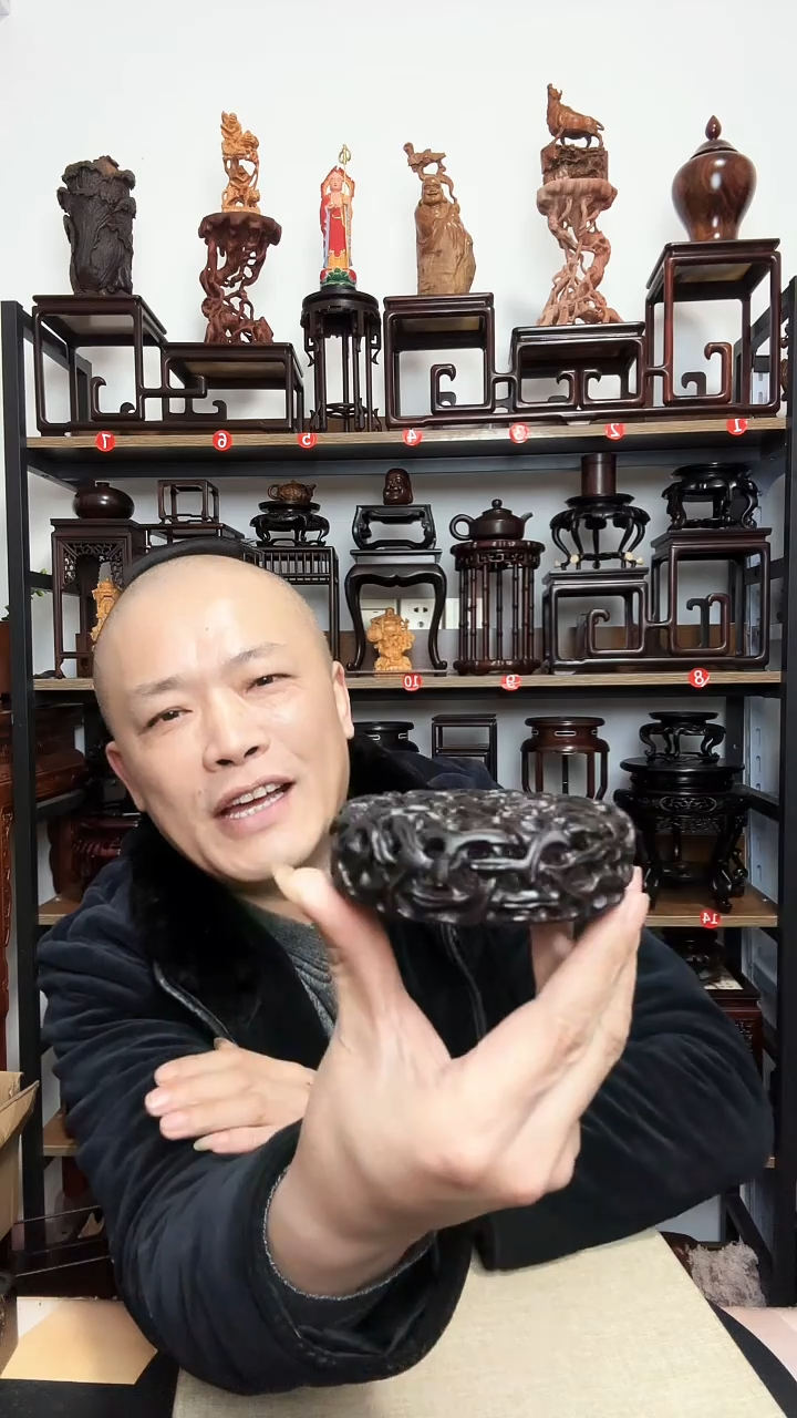 紫砂米****）底座木底座底座