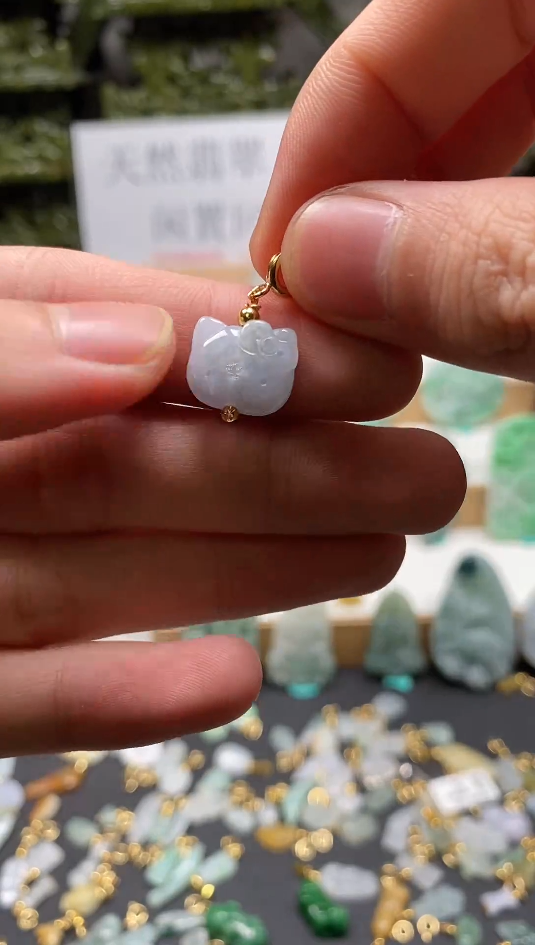 【闪购商品】翡翠颈饰未镶嵌91猫