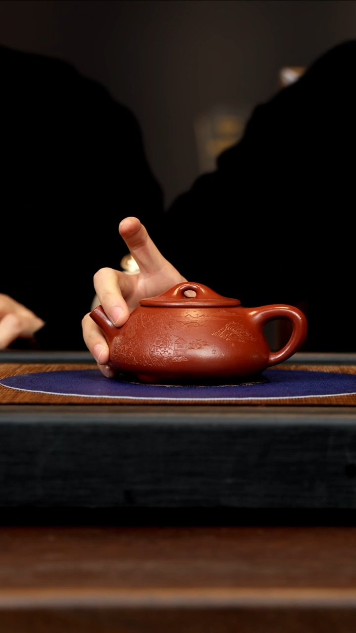 【闪购商品】紫砂茶壶ZXJ 大红泥 石瓢 260cc