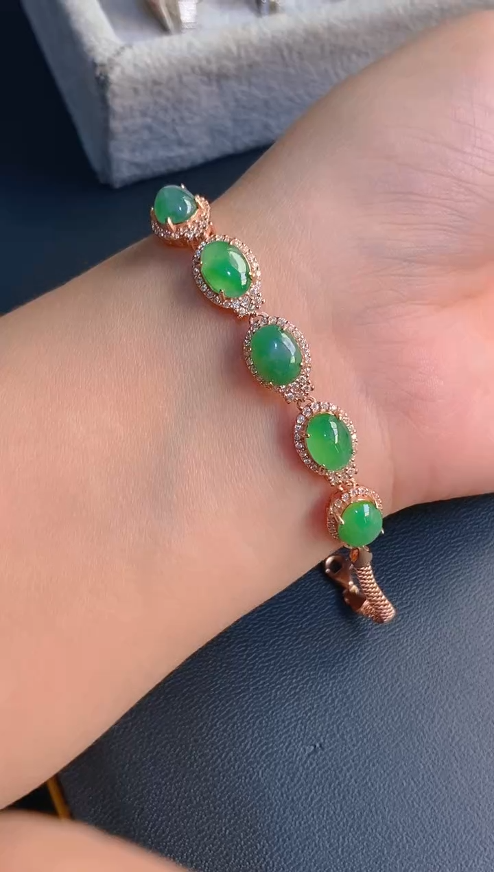 【闪购商品】翡翠耳饰银S925镶嵌天然A货翡翠1