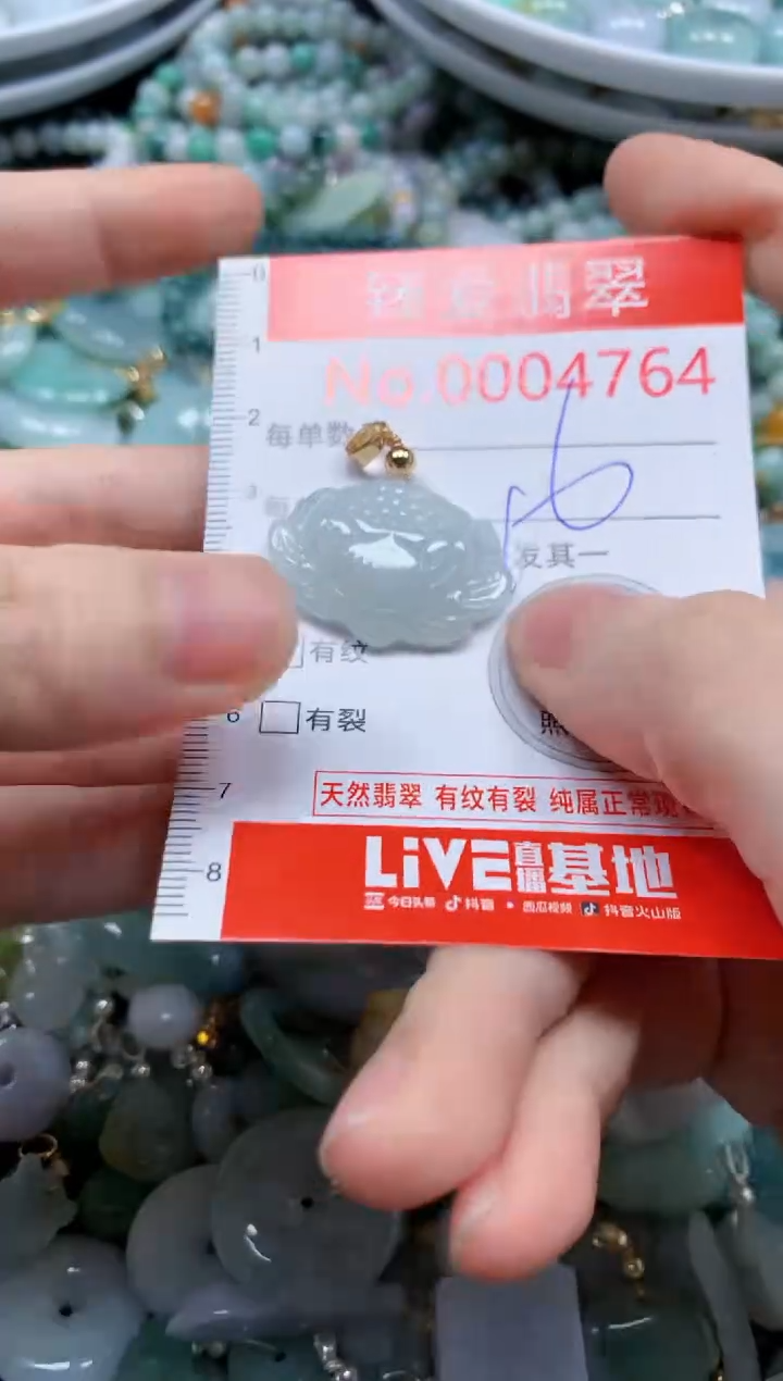 翡翠未镶嵌吊坠(不含链)4764