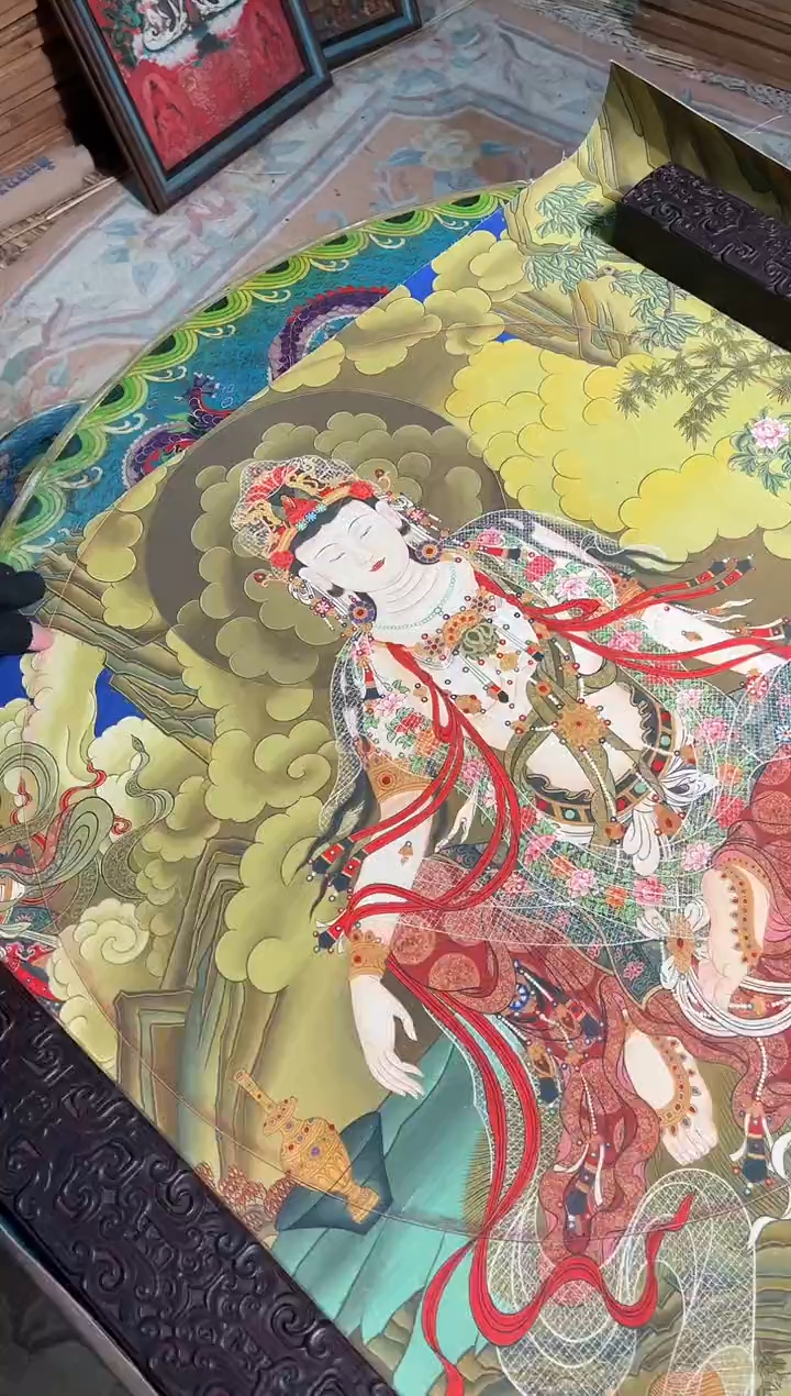 卷轴画曦曦的唐卡tk160