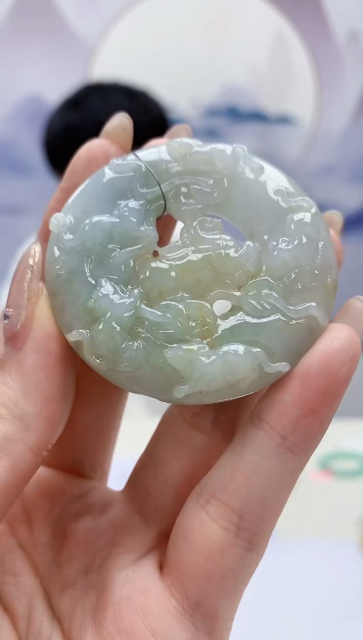 【闪购商品】定制翡翠未镶嵌4925jw-毛货挂件88