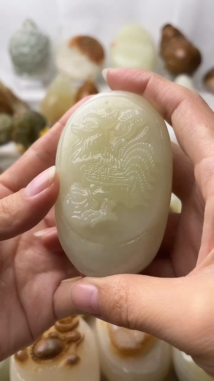 石材古青石棉纹正常不退换鸡