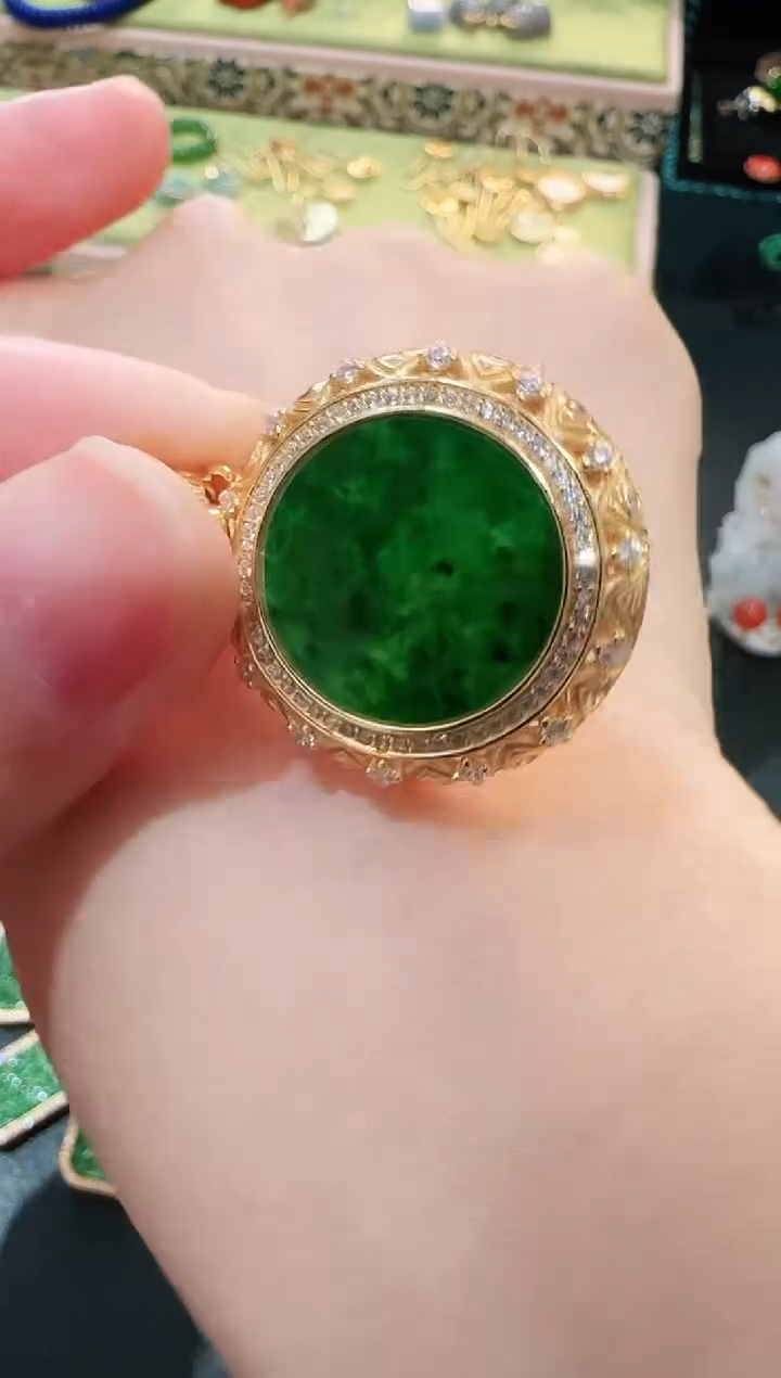 【闪购商品】翡翠颈饰银S925镶嵌吊坠