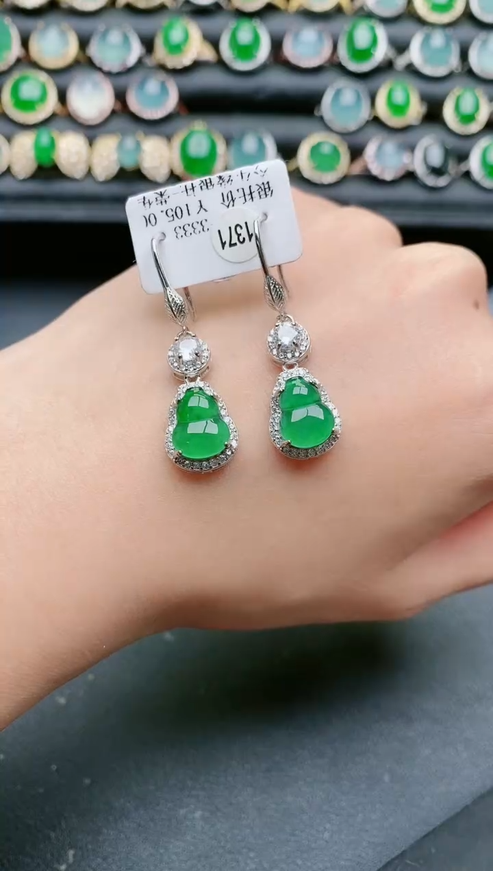 【闪购商品】翡翠戒指银S925镶嵌1111