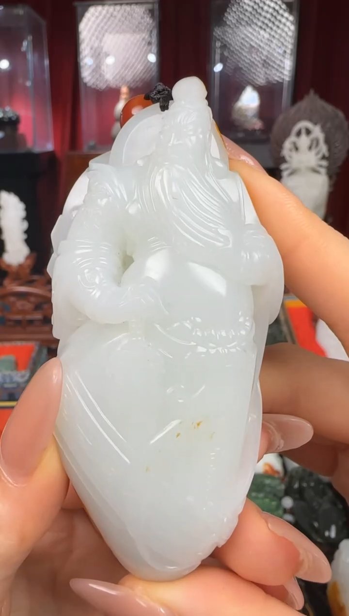 未镶嵌和田玉把件关公