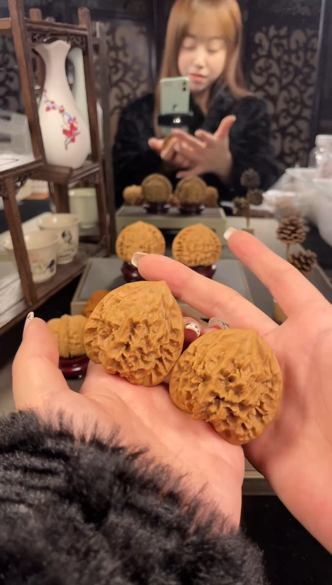 【闪购商品】文玩核桃把件帝王49尺-40