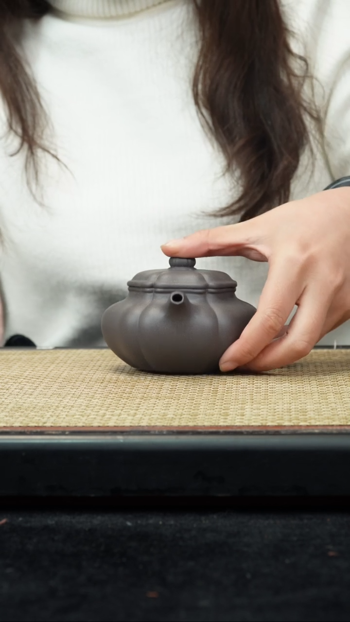 【闪购商品】紫砂茶壶天青葵仿古220c流口水