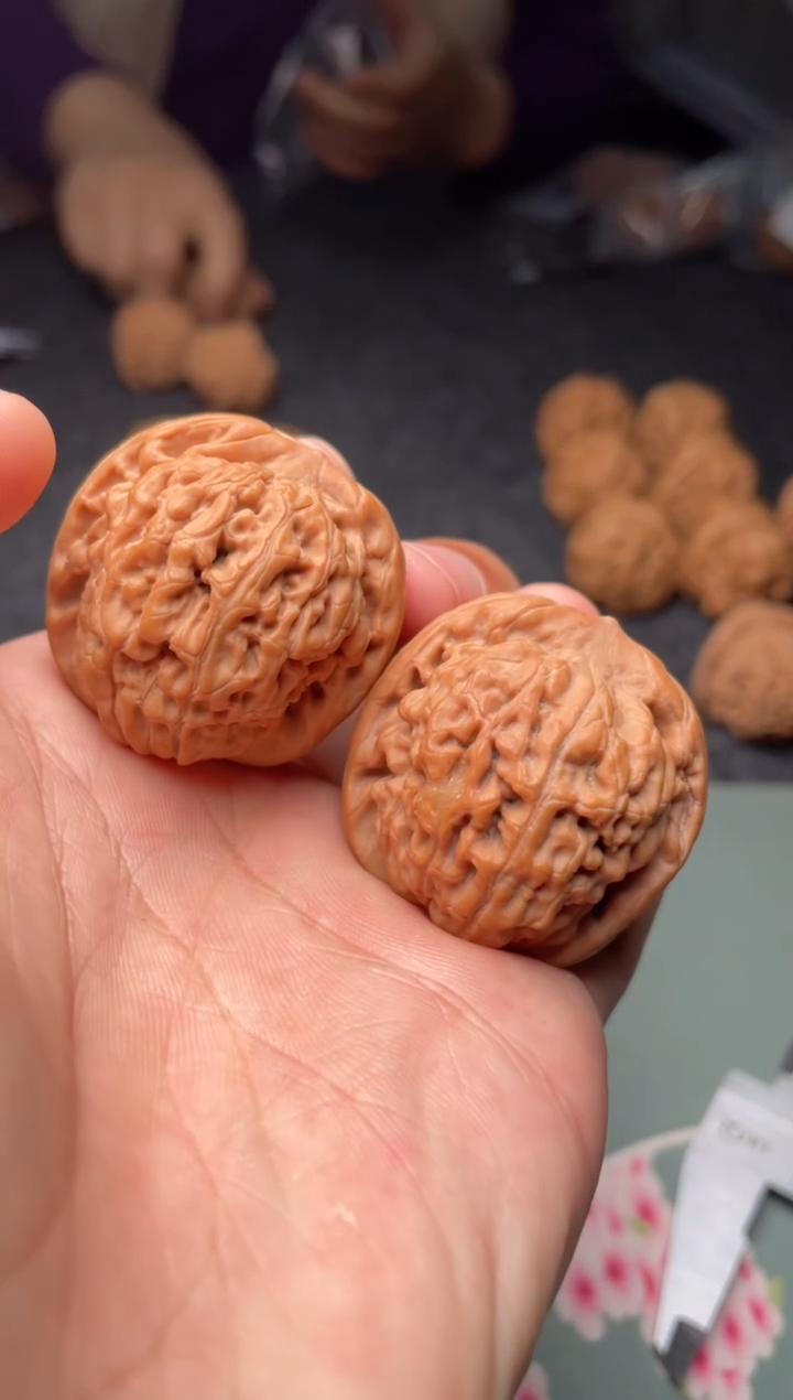 把件文玩核桃a291  莲花 36尺