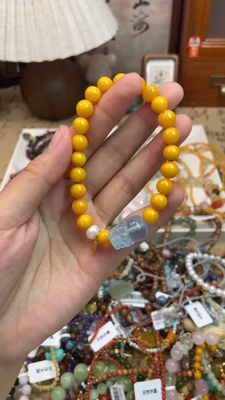 手饰琥珀银S925镶嵌186