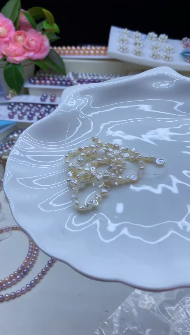 【闪购商品】淡水珍珠颈饰未镶嵌淡水珍珠项链