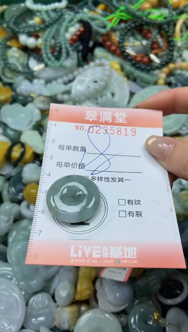 未镶嵌挂件翡翠闪购0235819