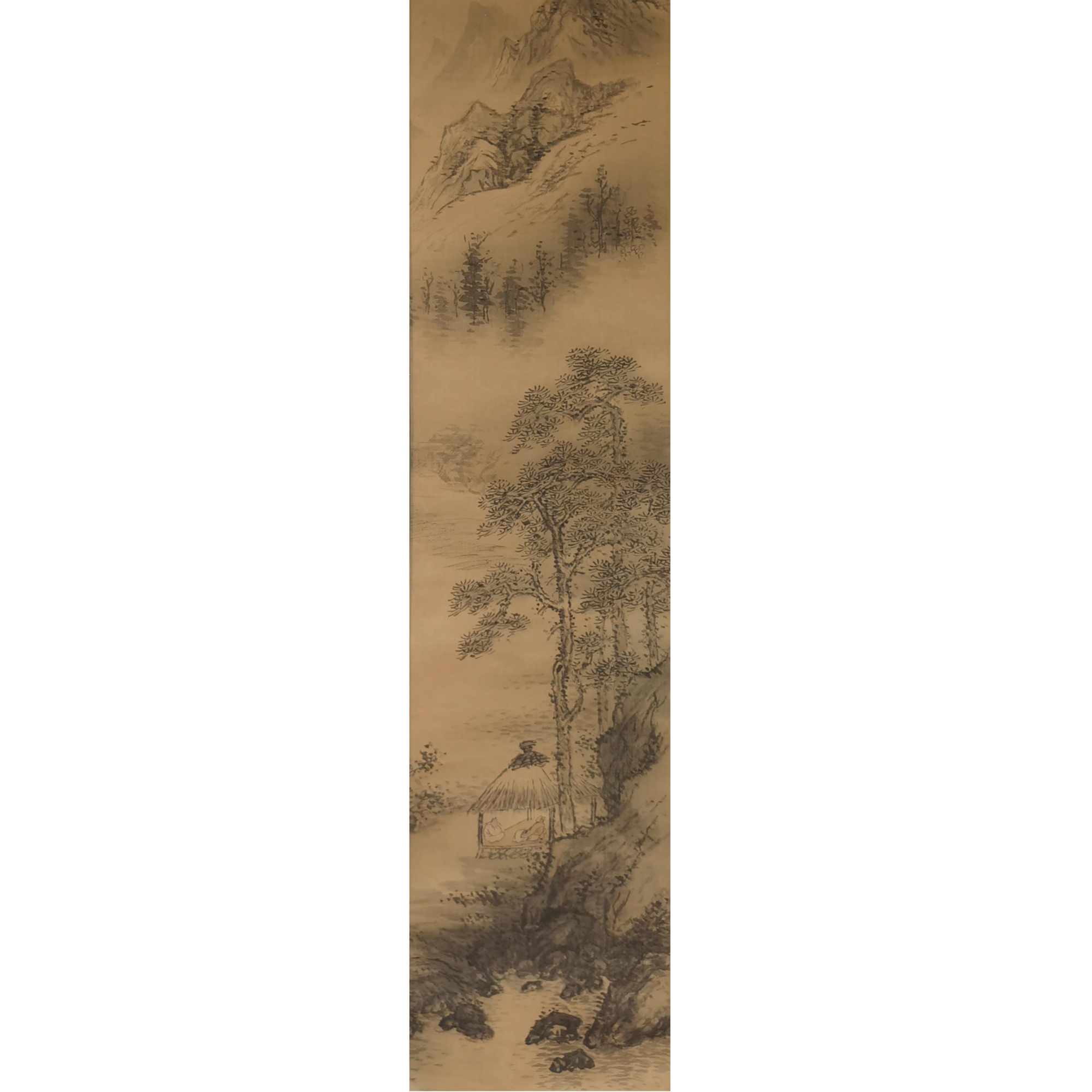 【辽拍】V240112-2-106《山水》（2.7平尺）绢本镜片 yy1207w