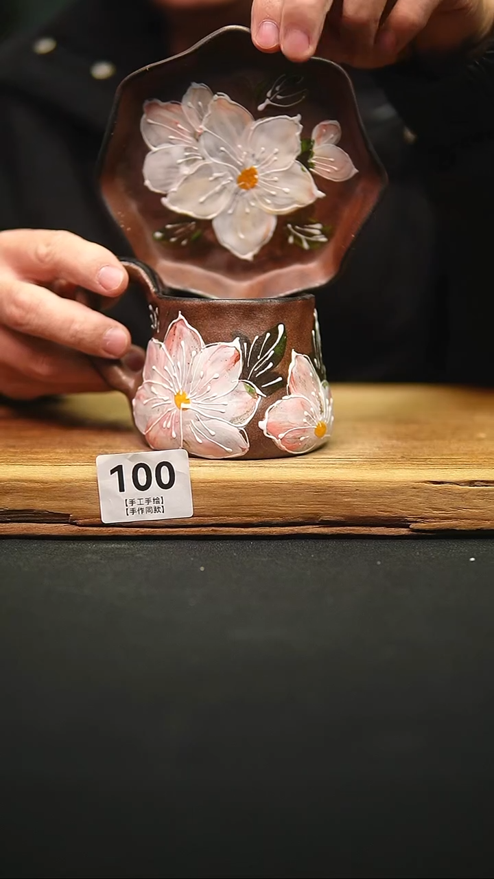 @@陶园瓷舍@@纯手工手绘@高温釉下彩