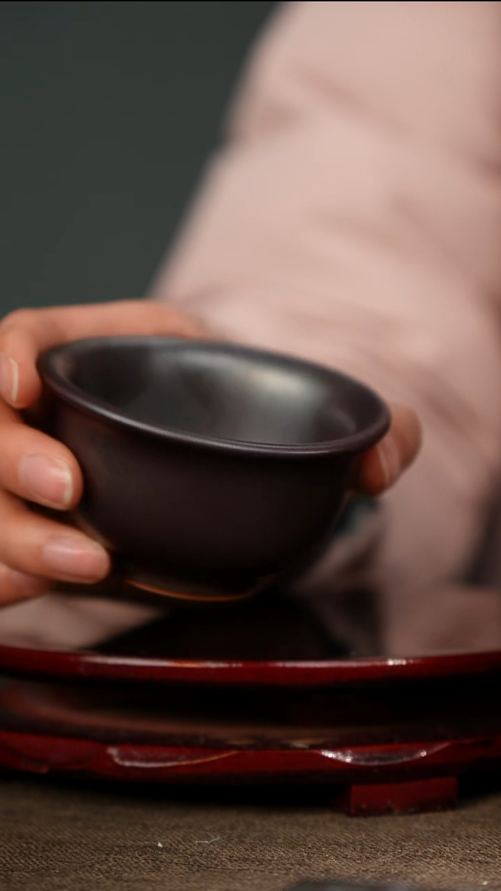 全品 紫金 压手杯  